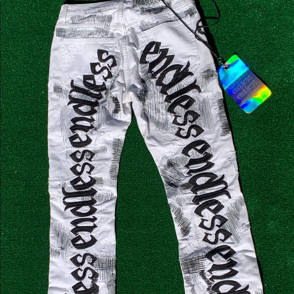 VLONE | Jeans | Brand New Endless Denim White | Poshmark